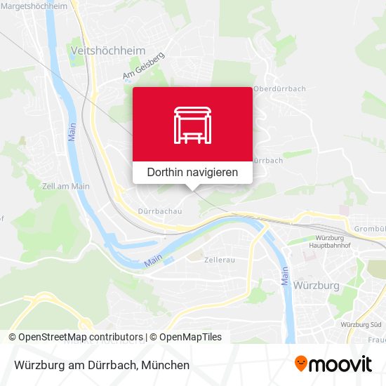 Würzburg am Dürrbach Karte