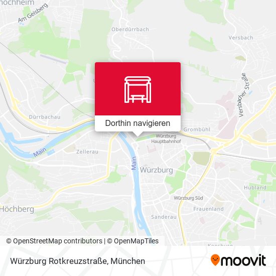 Würzburg Rotkreuzstraße Karte