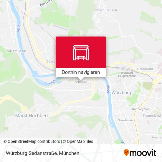 Würzburg Sedanstraße Karte