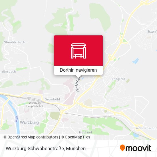Würzburg Schwabenstraße Karte