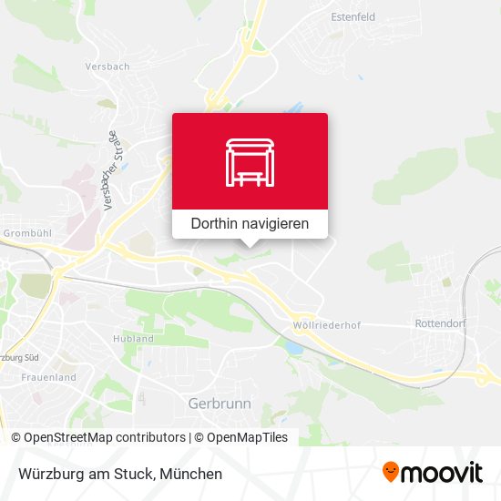 Würzburg am Stuck Karte