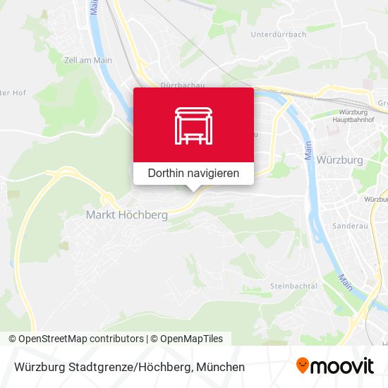 Würzburg Stadtgrenze/Höchberg Karte