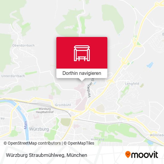 Würzburg Straubmühlweg Karte