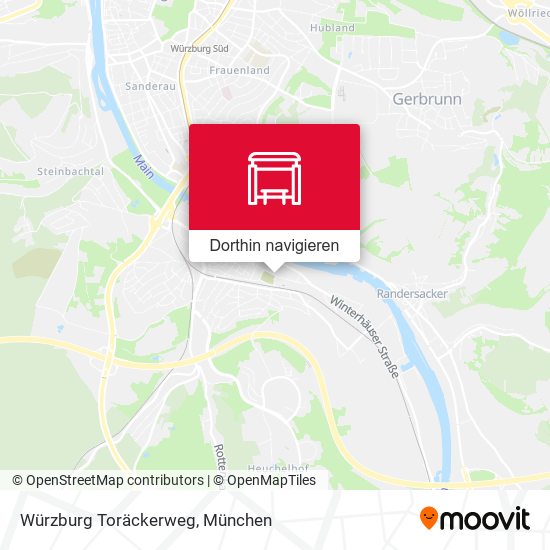 Würzburg Toräckerweg Karte
