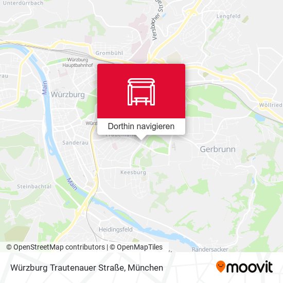 Würzburg Trautenauer Straße Karte