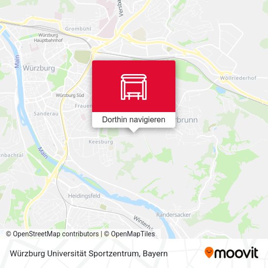 Würzburg Universität Sportzentrum Karte