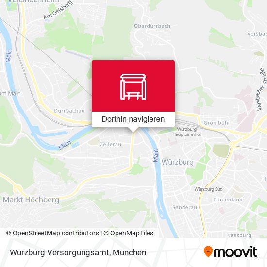 Würzburg Versorgungsamt Karte