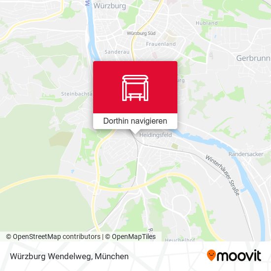 Würzburg Wendelweg Karte