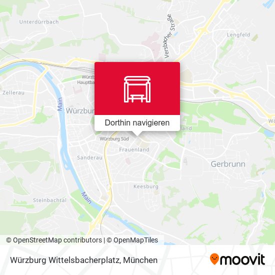 Würzburg Wittelsbacherplatz Karte