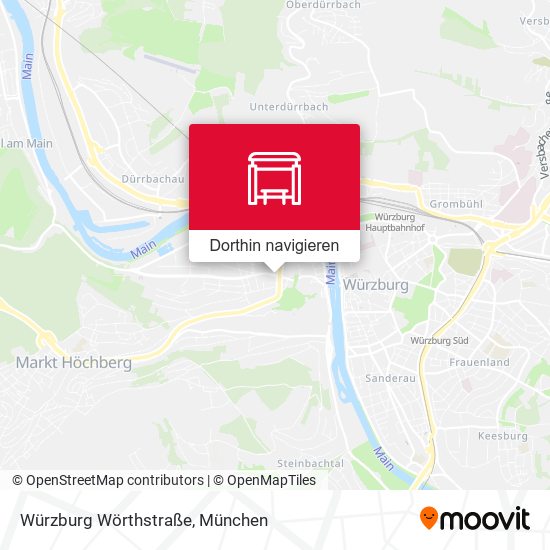 Würzburg Wörthstraße Karte