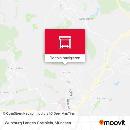 Würzburg Langes Gräthlein Karte