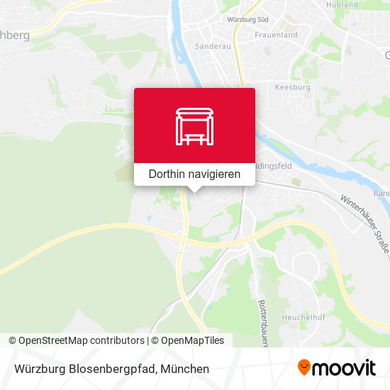 Würzburg Blosenbergpfad Karte
