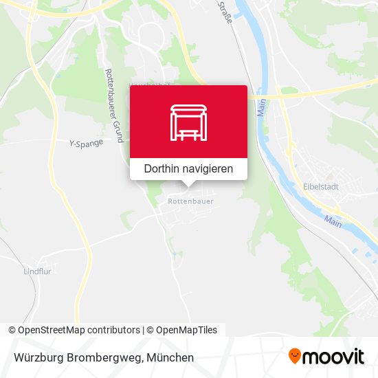 Würzburg Brombergweg Karte