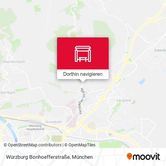 Würzburg Bonhoefferstraße Karte