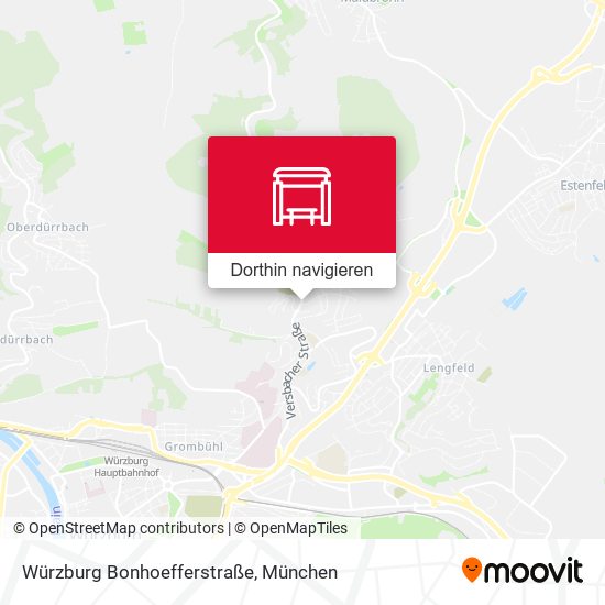 Würzburg Bonhoefferstraße Karte