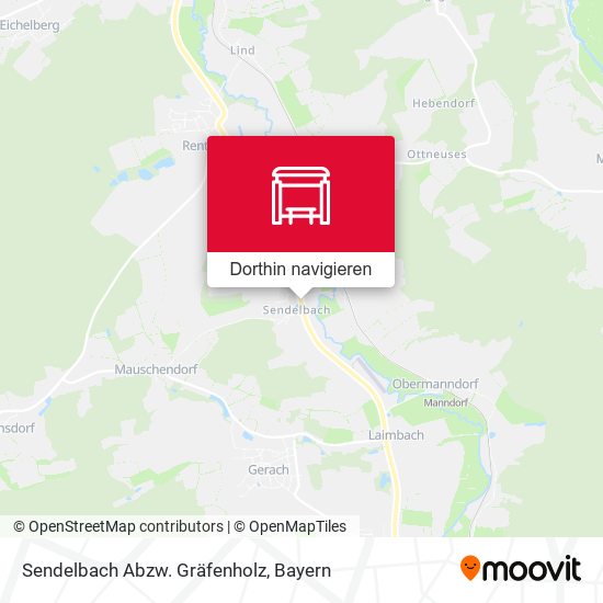 Sendelbach Abzw. Gräfenholz Karte