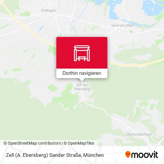 Zell (A. Ebersberg) Sander Straße Karte