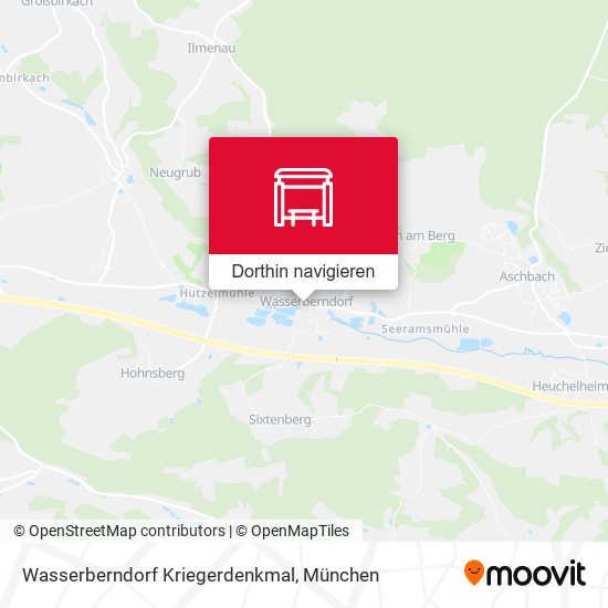 Wasserberndorf Kriegerdenkmal Karte