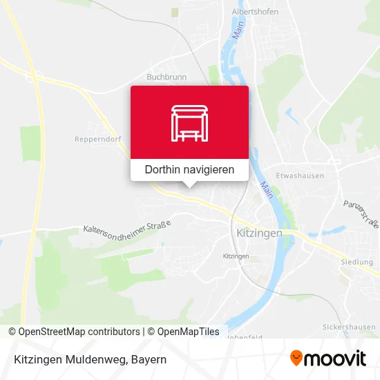 Kitzingen Muldenweg Karte