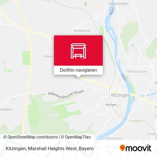 Kitzingen, Marshall Heights West Karte