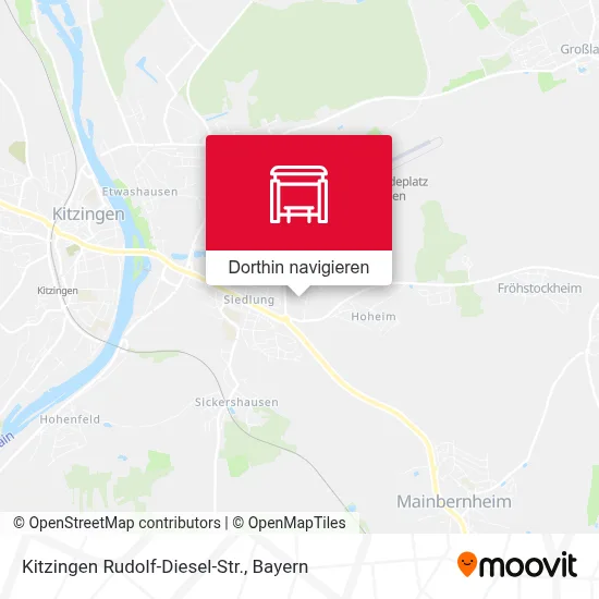 Kitzingen Rudolf-Diesel-Str. Karte