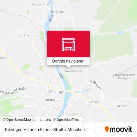 Kitzingen Heinrich-Fehrer-Straße Karte