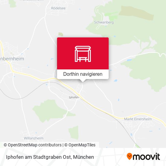 Iphofen am Stadtgraben Ost Karte