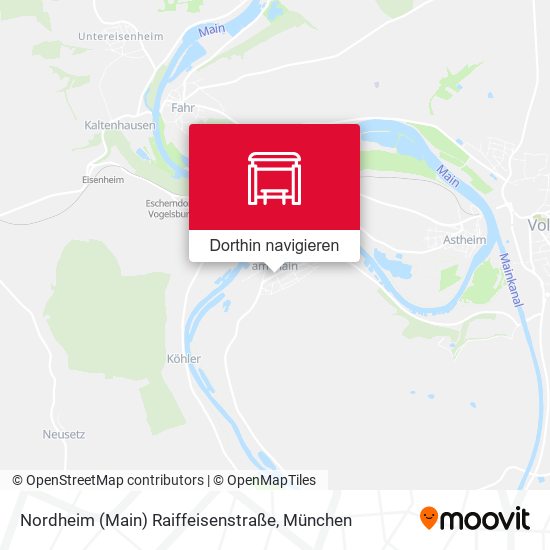 Nordheim (Main) Raiffeisenstraße Karte