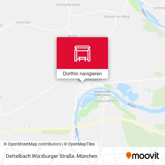 Dettelbach Würzburger Straße Karte
