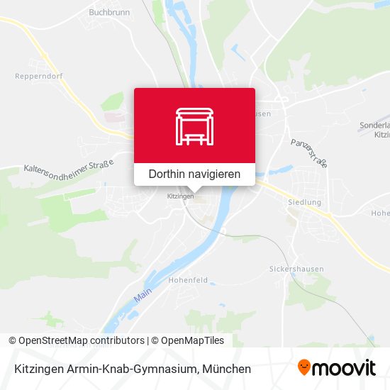 Kitzingen Armin-Knab-Gymnasium Karte