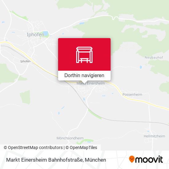 Markt Einersheim Bahnhofstraße Karte