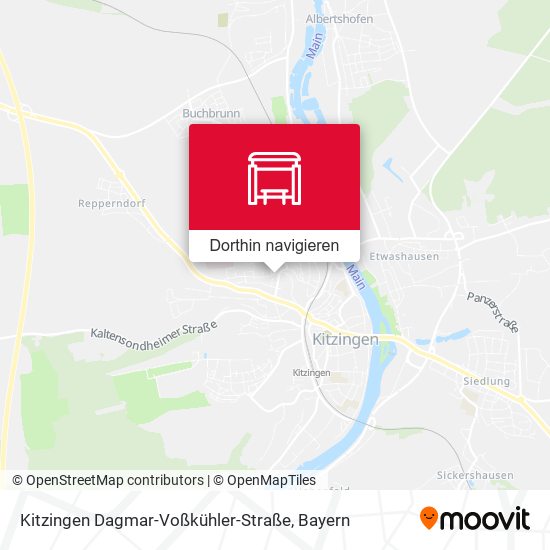 Kitzingen Dagmar-Voßkühler-Straße Karte