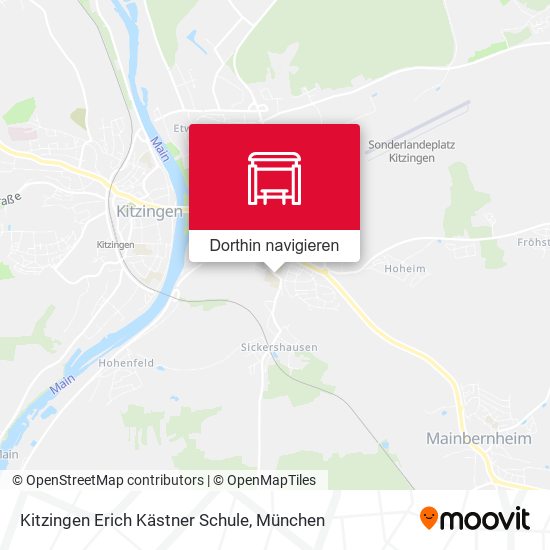 Kitzingen Erich Kästner Schule Karte