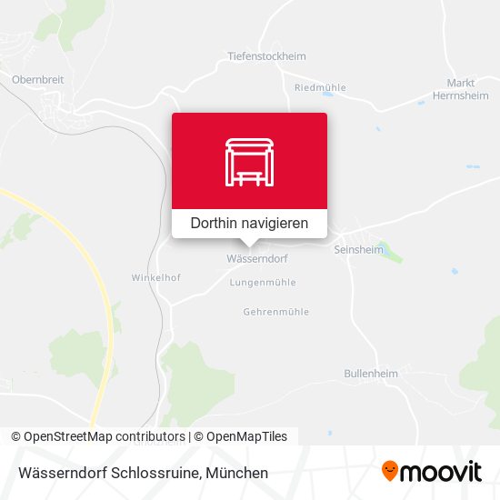 Wässerndorf Schlossruine Karte