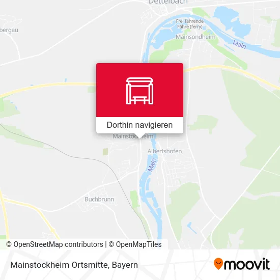 Mainstockheim Ortsmitte Karte