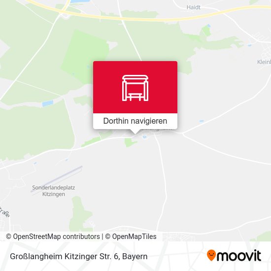 Großlangheim Kitzinger Str. 6 Karte