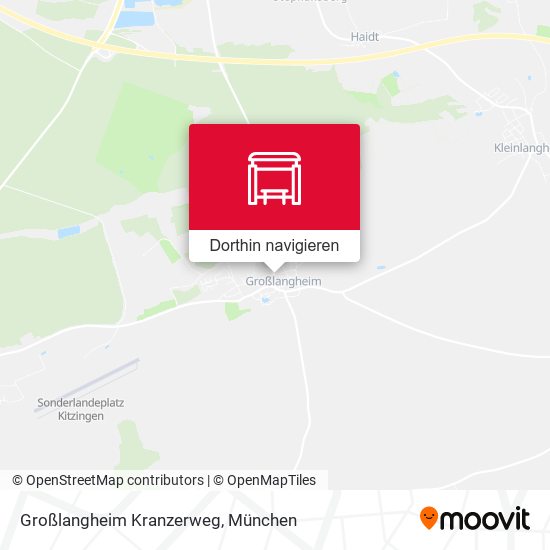 Großlangheim Kranzerweg Karte
