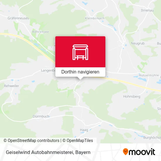 Geiselwind Autobahnmeisterei Karte