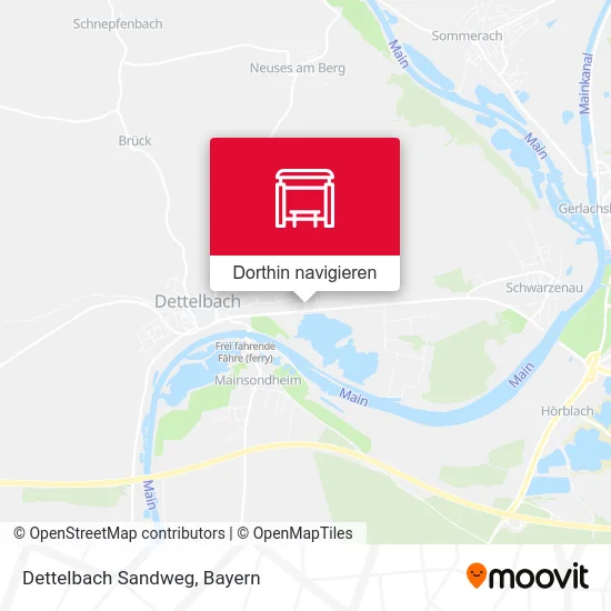 Dettelbach Sandweg Karte