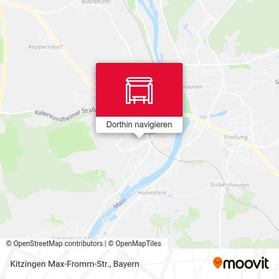 Kitzingen Max-Fromm-Str. Karte