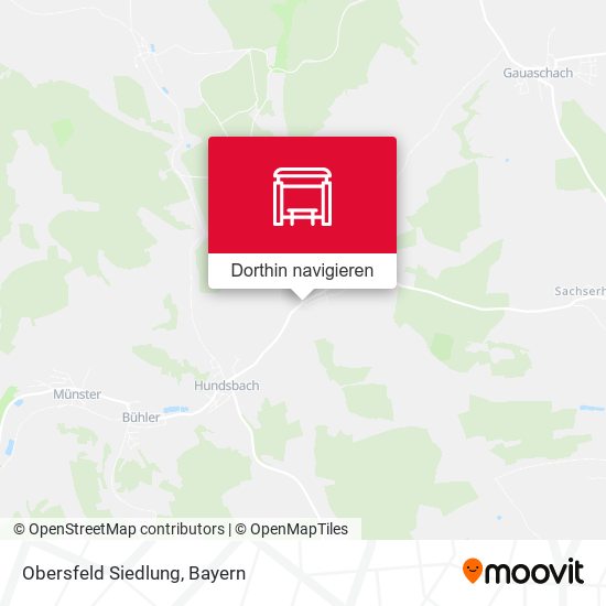 Obersfeld Siedlung Karte