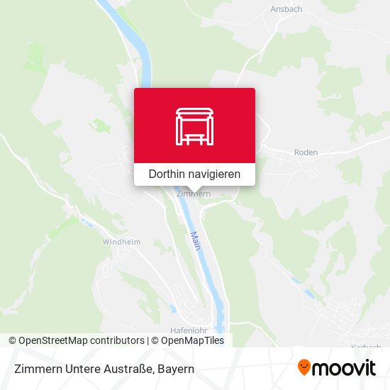 Zimmern Untere Austraße Karte
