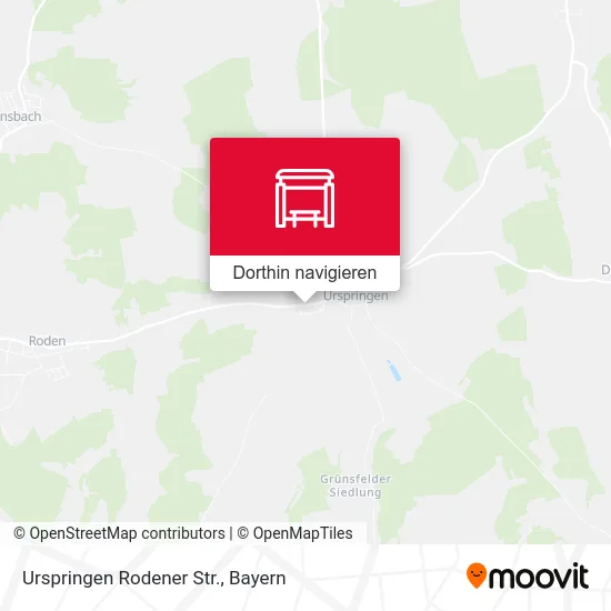 Urspringen Rodener Str. Karte