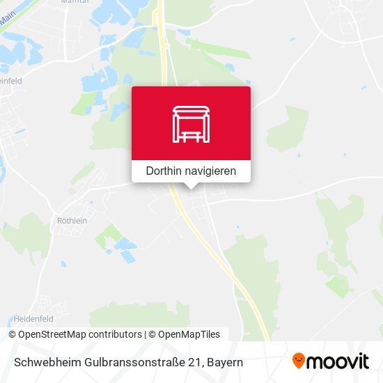 Schwebheim Gulbranssonstraße 21 Karte
