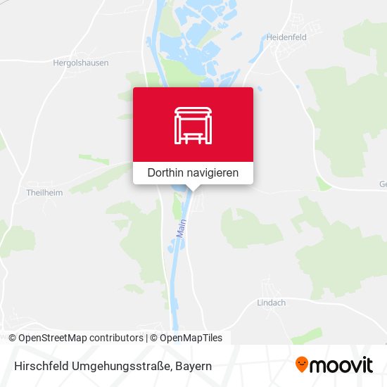 Hirschfeld Umgehungsstraße Karte