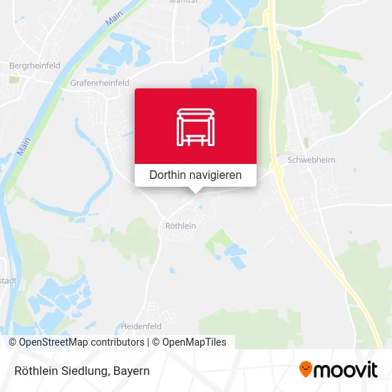 Röthlein Siedlung Karte