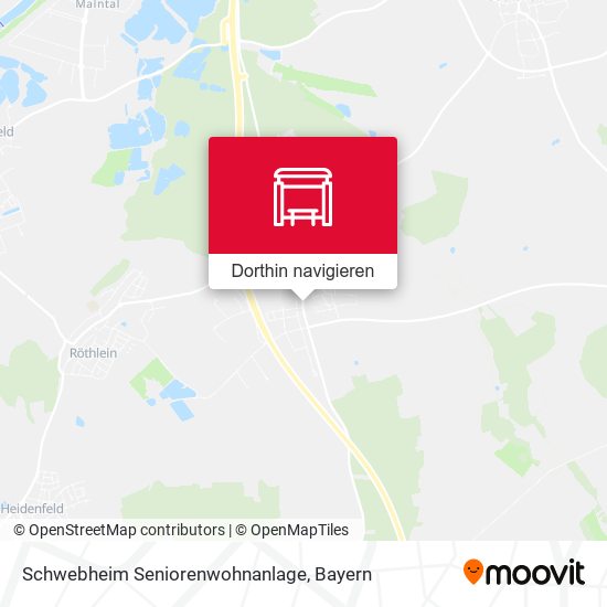 Schwebheim Seniorenwohnanlage Karte