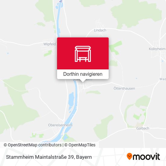 Stammheim Maintalstraße 39 Karte
