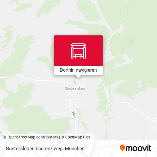 Güntersleben Laurenziweg Karte