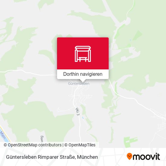 Güntersleben Rimparer Straße Karte